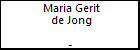 Maria Gerit de Jong