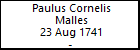 Paulus Cornelis Malles