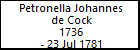 Petronella Johannes de Cock