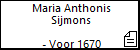 Maria Anthonis Sijmons