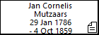 Jan Cornelis Mutzaars