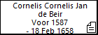 Cornelis Cornelis Jan de Beir