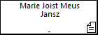 Marie Joist Meus Jansz