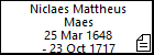 Niclaes Mattheus Maes
