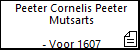 Peeter Cornelis Peeter Mutsarts