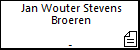 Jan Wouter Stevens Broeren