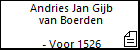 Andries Jan Gijb van Boerden