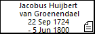 Jacobus Huijbert van Groenendael