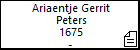 Ariaentje Gerrit Peters