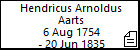 Hendricus Arnoldus Aarts