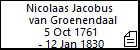 Nicolaas Jacobus  van Groenendaal