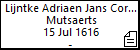 Lijntke Adriaen Jans Cornelis Mutsaerts