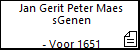 Jan Gerit Peter Maes sGenen