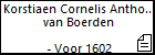 Korstiaen Cornelis Anthonis van Boerden