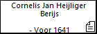 Cornelis Jan Heijliger  Berijs