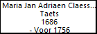 Maria Jan Adriaen Claessen Taets