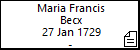 Maria Francis Becx