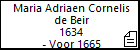 Maria Adriaen Cornelis de Beir
