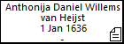 Anthonija Daniel Willems van Heijst