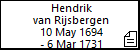 Hendrik van Rijsbergen