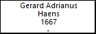 Gerard Adrianus Haens