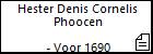 Hester Denis Cornelis Phoocen