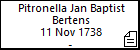 Pitronella Jan Baptist Bertens