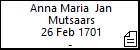 Anna Maria  Jan Mutsaars