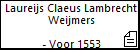 Laureijs Claeus Lambrecht Weijmers