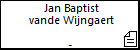 Jan Baptist vande Wijngaert