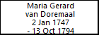 Maria Gerard van Doremaal