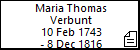Maria Thomas Verbunt
