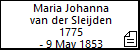Maria Johanna van der Sleijden