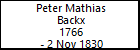 Peter Mathias Backx