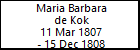 Maria Barbara de Kok
