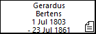 Gerardus Bertens