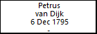 Petrus van Dijk