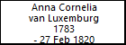 Anna Cornelia van Luxemburg