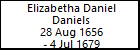 Elizabetha Daniel Daniels
