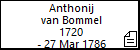 Anthonij van Bommel