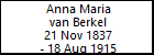 Anna Maria van Berkel