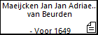 Maeijcken Jan Jan Adriaens van Beurden