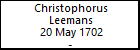 Christophorus Leemans