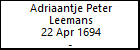 Adriaantje Peter Leemans