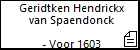 Geridtken Hendrickx van Spaendonck