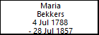 Maria Bekkers