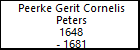 Peerke Gerit Cornelis Peters