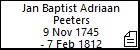 Jan Baptist Adriaan Peeters