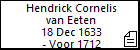 Hendrick Cornelis van Eeten