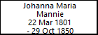Johanna Maria Mannie